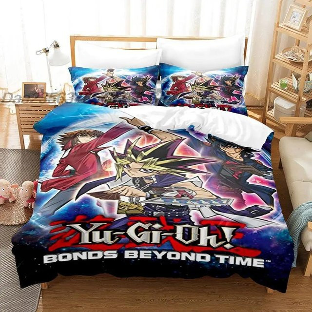 Yu Gi Oh Bettwäscheset mit 3D-Anime-Print von Binchi Fitness, Mehrfarbig, B/B: 228 x 228 cm - Bild 1