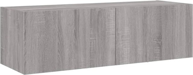 vidaXL TV-Wandschrank mit LED-Leuchten in Grau Sonoma, B/T/H: 100 x 35 x 31 cm - Bild 1