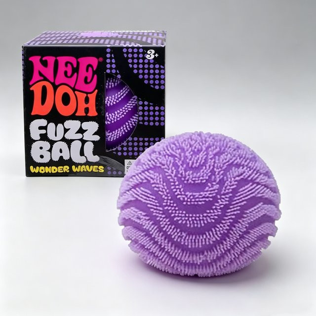 Schylling Nee Doh Fuzz Ball Wonder Waves, Texturierter Fidget Ball, pink - Bild 1