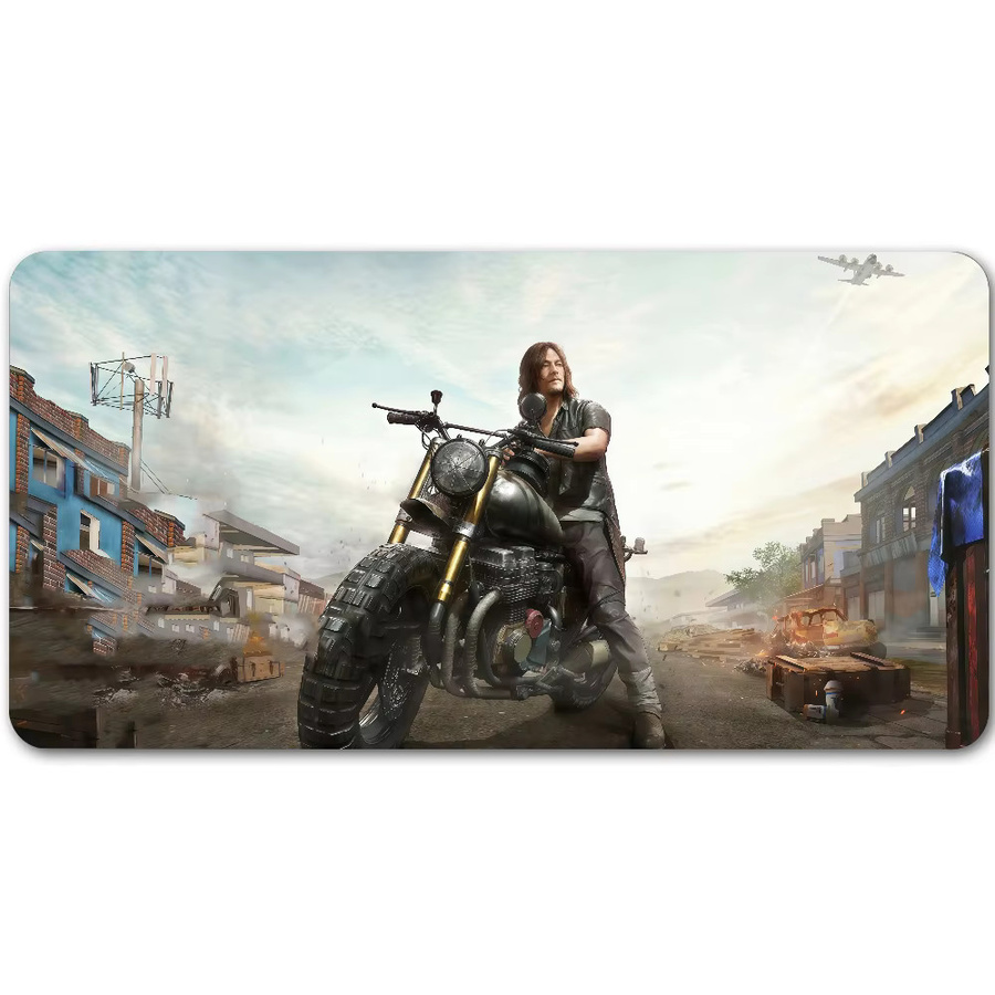 Norman Reedus Walking Dead Mauspad Multicolor rutschfeste Schreibtischunterlage aus Gummi für PC und Laptop - Bild 7