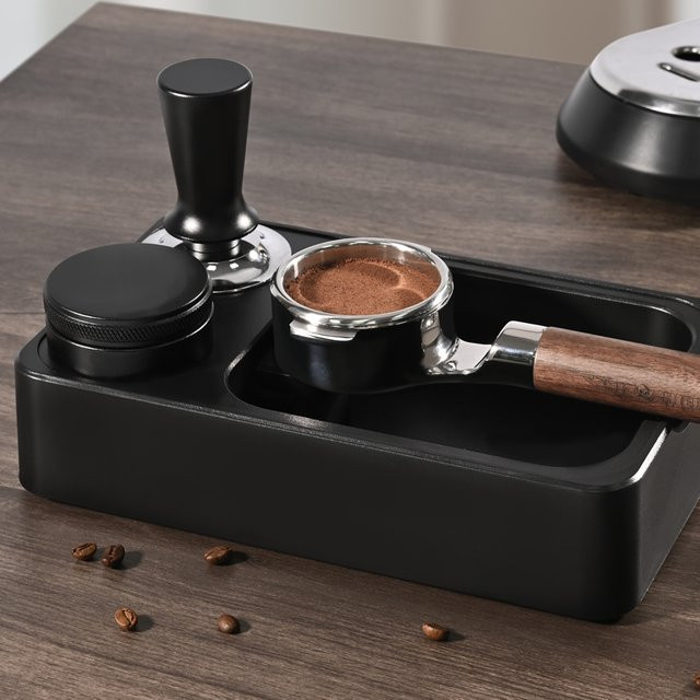 Kacacao Espresso Tamper Matte aus ABS für Siebträger und Barista-Zubehör in Schwarz oder Weiß - Bild 1