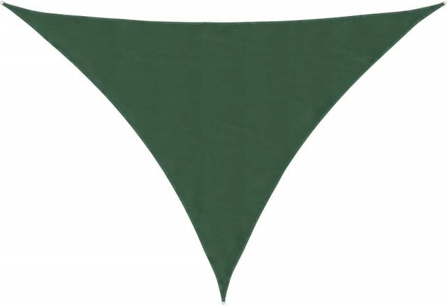 vidaXL Sonnensegel aus Oxford-Gewebe, dreieckig, Dunkelgrün, B x T x H: 3 x 4 x 4 m - Bild 1