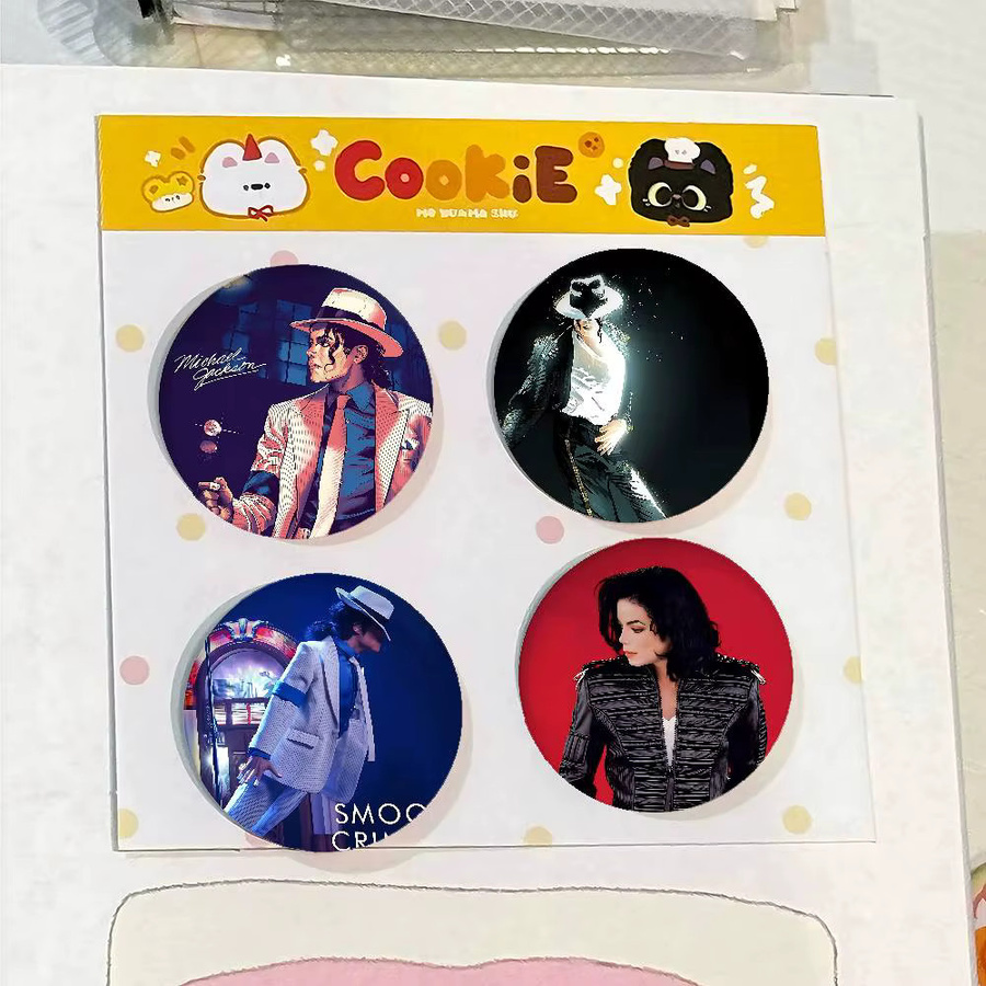 Michael Jackson Abzeichen, Weißblech, Brosche - Bild 5
