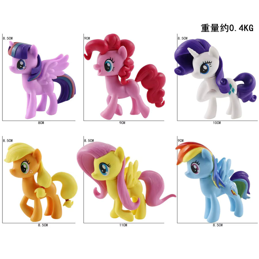 Hasbro My Little Pony Twilight Sparkle Rainbow Dash Pinkie Pie Applejack Actionfiguren - Bild 2
