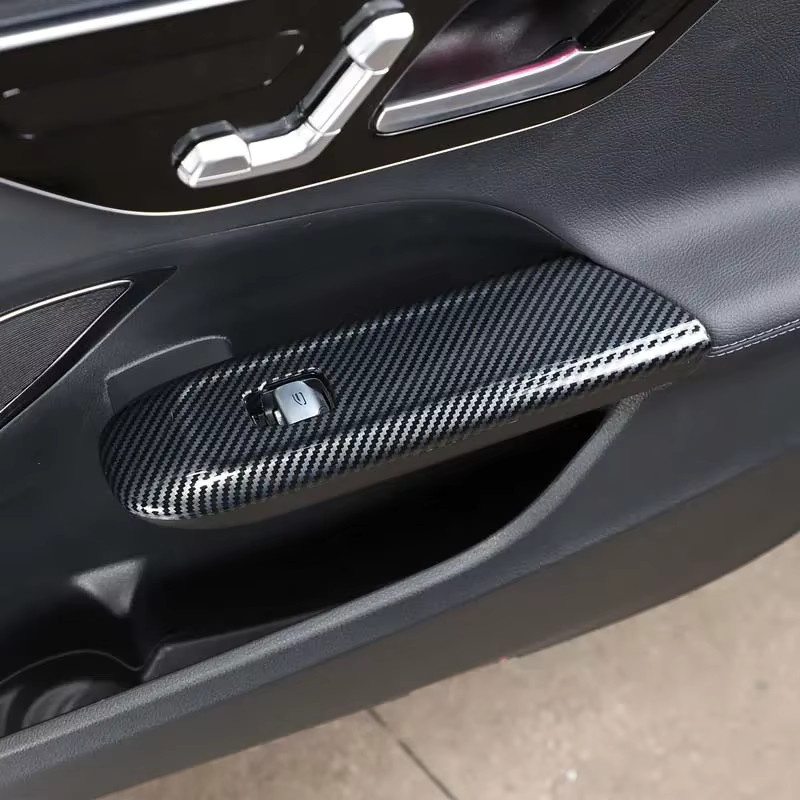 DUTRIEUX Fensterheber Schalter Abdeckung in Carbon Optik für Mercedes Benz C Klasse W206 2022-2026, Schwarz - Bild 3