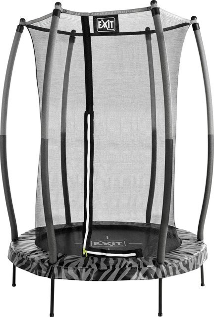 EXIT Tiggy Junior Trampolin mit Sicherheitsnetz Schwarz-Grau Ø 140 cm - Bild 1