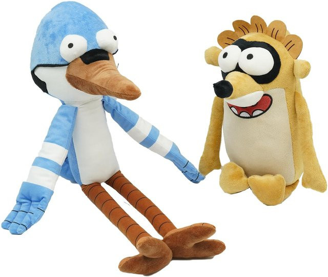 Mordecai und Rigby Plüschtiere, Plüschpuppe, Tiere, Bunt / Mehrfarbig - Bild 1