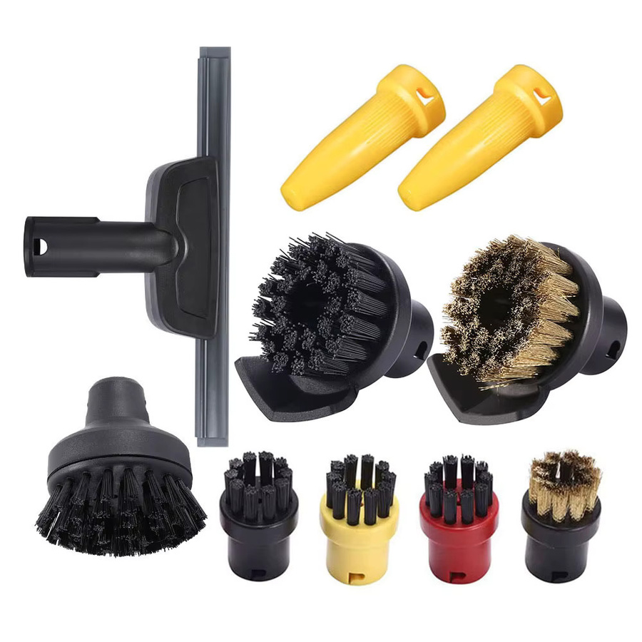 Kärcher EasyFix Zubehör-Set für SC1 SC2 SC3 SC4 SC5 mit Bürstenkopf, Wischpad, Teppichgleiter, Dampfdüse und Nylonbürste, Multicolor - Bild 2