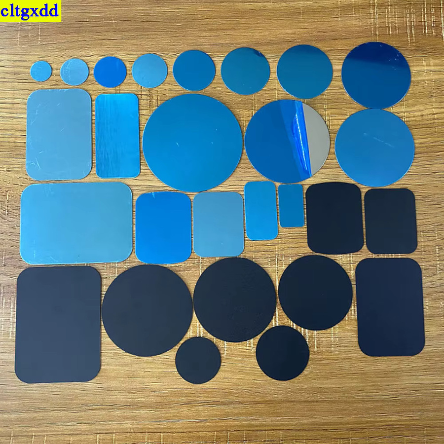 Cltgxdd 10er Set Magnetmetallplatten für Auto-Telefon-Halterungen, rund und quadratisch, universelle Patch-Halterung - Bild 4
