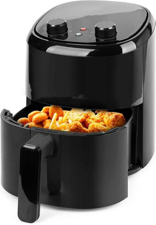 Emerio Heißluftfritteuse AF-130646 in Schwarz aus Kunststoff mit 2,2 l Volumen, H: 26 cm, B: 23 cm, T: 23 cm