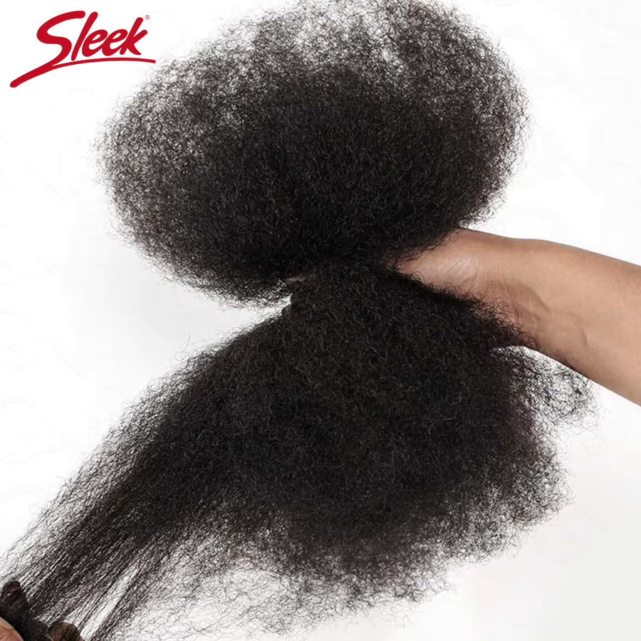 Brasilianisches QVR Afro Kinky Bulk Echthaar, Virgin Natural Brown, 50 g - Bild 6