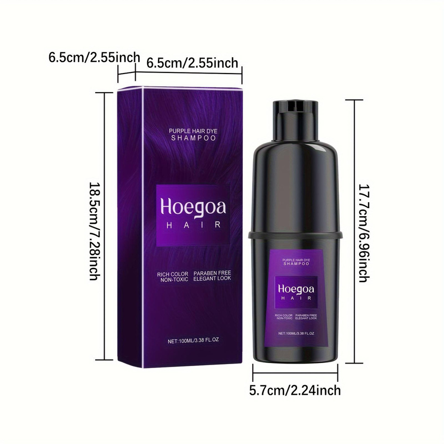 Perfect Skin Haarshampoo Lila, 2x 100 ml, für coloriertes Haar, Panax Ginseng Wurzelextrakt - Bild 3