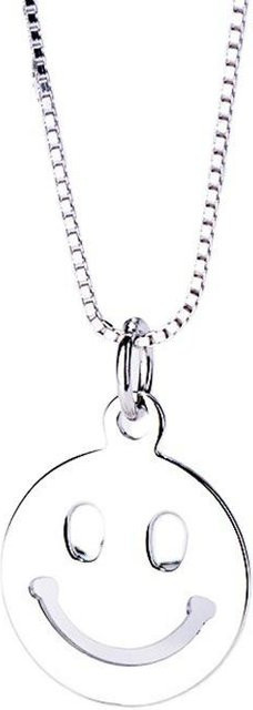 Lucky Star Jewelry Smiley Anhänger, 925 Silber, Unisex - Bild 1