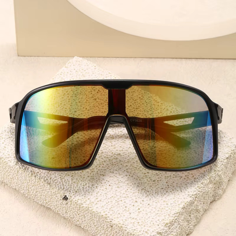 Sumory Sportsonnenbrille, Übergroß, Vollrand, Kunststoff, Unisex - Bild 2
