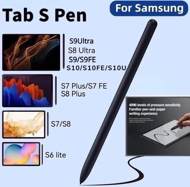 Samsung S Pen Stylus Touch Pen für Galaxy Tablet S8 S7 FE S6 Lite S7+ S8+ S9 S9FE in Schwarz ohne Bluetooth - Bild 1
