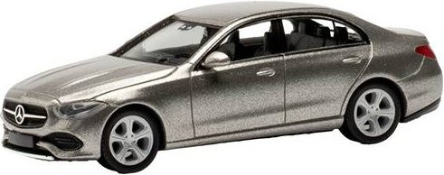 Herpa Mercedes Benz C-Klasse Limousine Modellauto im Maßstab H0, Farbe: Mojavesilber - Bild 1