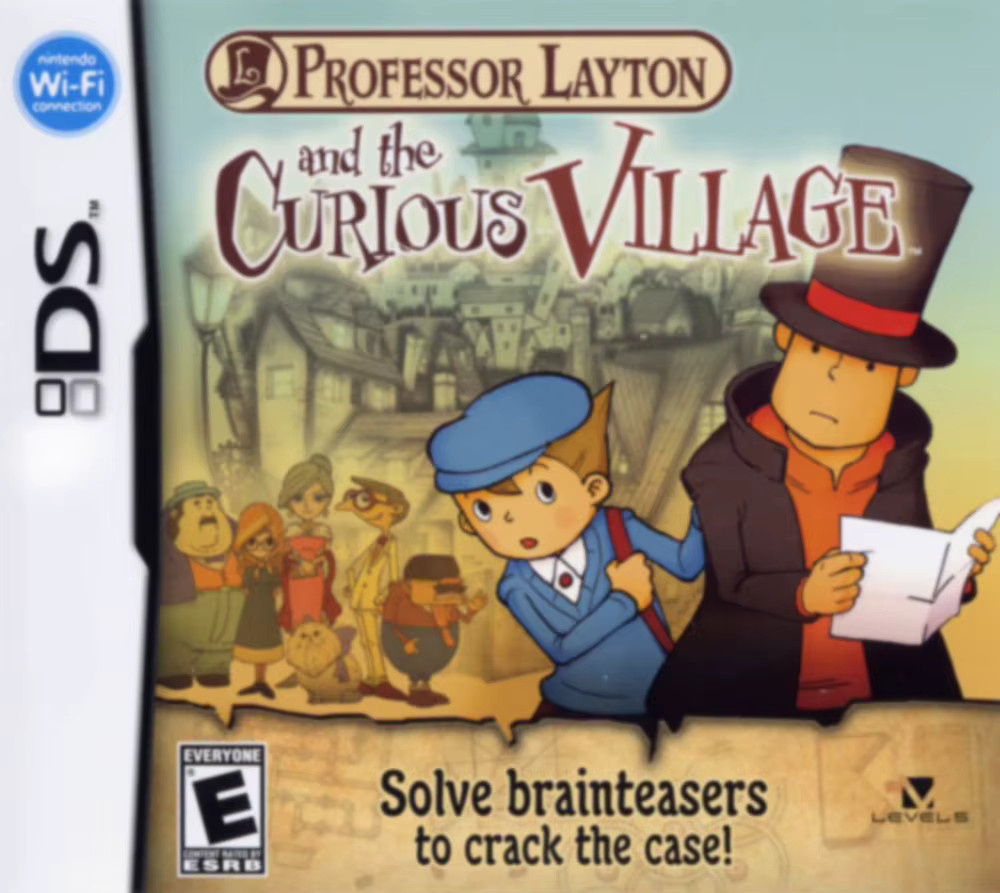 Professor Layton Series Curious Village Diabolical Box Unwound Future Videospielkassette für Nintendo DS, NDSL und 3DS von Bandai in Multicolor - Bild 1