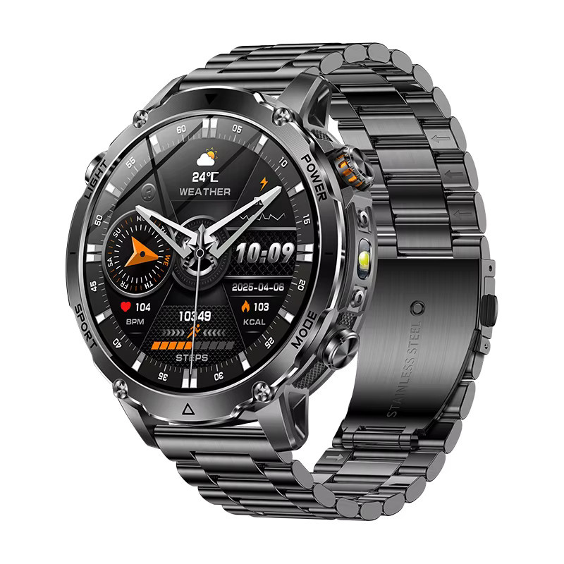 LIGE Herren Smartwatch in Schwarz mit 1,7 Zoll Bildschirm, Bluetooth-Anruf, Sprachassistent und IP68 Wasserdichtigkeit - Bild 7
