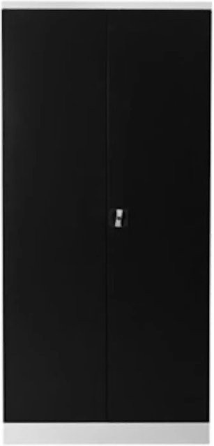 PROREGAL Stahlschrank Bee mit 4 Fachböden und Scharniertüren in Weiß und Anthrazit, H x B x T: 195 x 92 x 42 cm - Bild 1