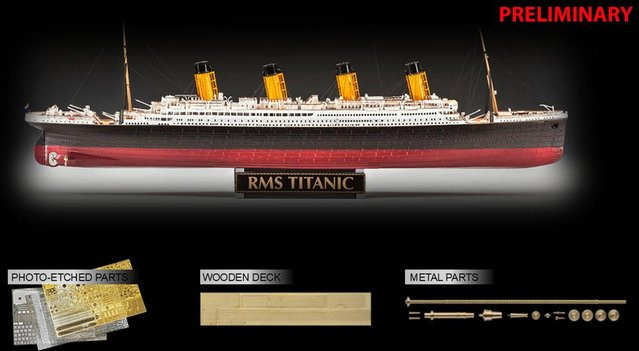 Revell Titanic Platinum Edition, Schiff, 1:400, Holz - Bild 1