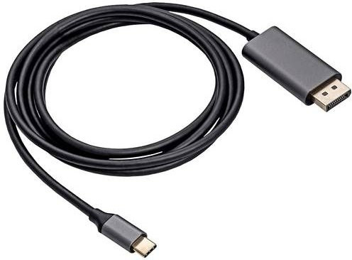 Akyga Anschlusskabel USB-C auf DisplayPort in Schwarz, Länge: 1,80 m, AK-AV-16 - Bild 1