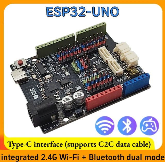 NullLab ESP32-DOWD-V3 Chip-Entwicklungsplatine mit Wi-Fi und Bluetooth Dual-Modus in Schwarz - Bild 1