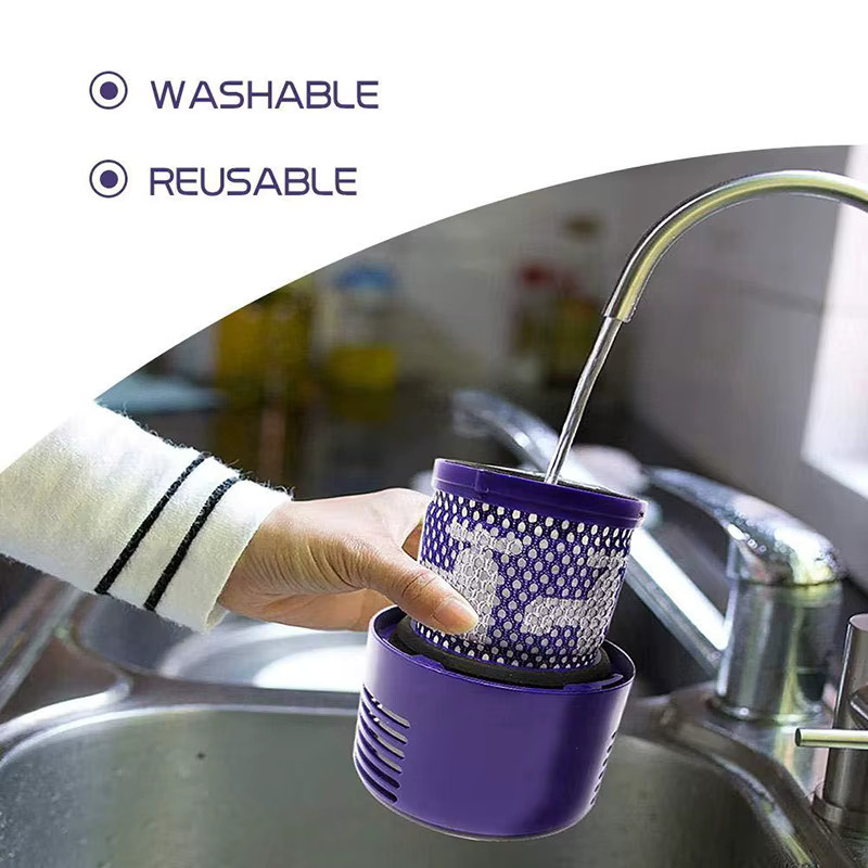 Dyson V10 US-Version Waschbarer HEPA Ersatzfilter in Purple - Bild 3