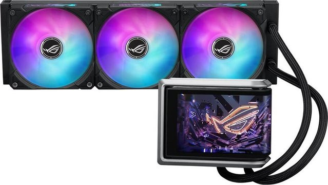 Asus ROG RYUO IV 360 ARGB All-in-One CPU-Wasserkühlung in Schwarz mit 6,67 Zoll AMOLED-Display - Bild 2