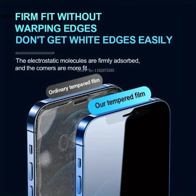 HKZS 4er-Set 9D Full Cover Panzerglas für iPhone, Displayschutz Transparent - Bild 2
