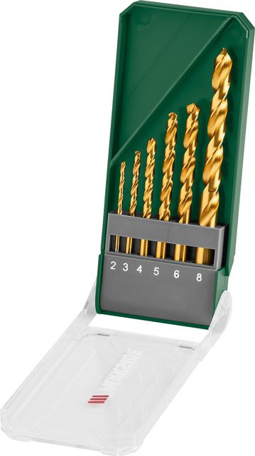 Parkside HSS-Bohrer-Set aus Stahl in Gold, 6-teilig - Bild 1