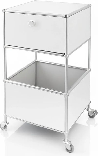 Floordirekt Metallregal Concept Epure MK-145 mit Rollen in Weiß, B/T/H: 40 x 40 x 75 cm - Bild 1
