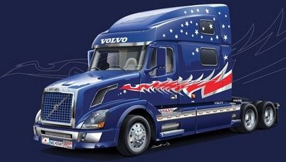 Italeri Volvo VN 780 Zugmaschine, 1:24, Blau - Bild 1