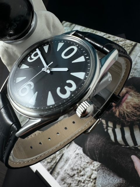 HEIMDALLR Armbanduhr, Handaufzug, Edelstahl, 38 mm, Herren, Schwarz - Bild 1