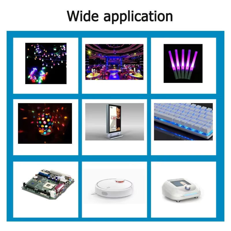 YTDMEN 100 Stück SMD LED 0603 RGB Multicolour Leuchtdioden für DIY-Beleuchtung - Bild 3