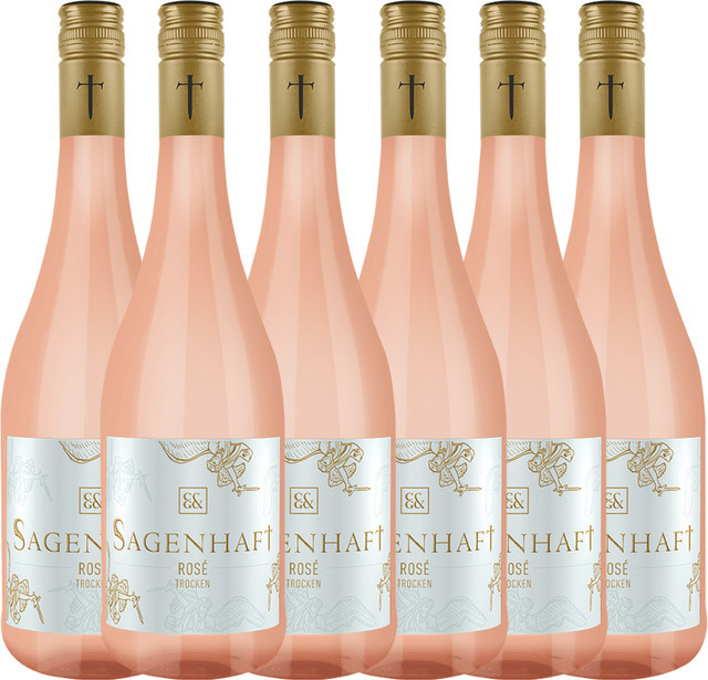 Sagenhaft Rosé Qualitätswein trocken 6 x 0,75 l - Bild 1