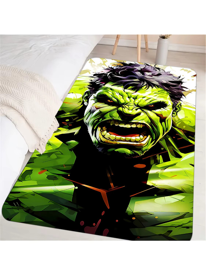Beast Kingdom Bodenmatte Marvel The Incredible Hulk, grün/mehrfarbig, B/T: 60 x 60 cm, Höhe: 1 cm - Bild 7