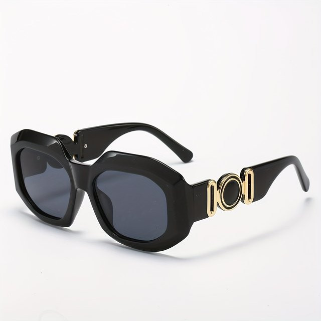 YuYing Sonnenbrille Square, Vollrand, Kunststoff, Schwarz, Unisex - Bild 1