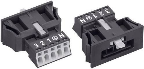 WAGO 890-715 WINSTA MINI Netz-Steckverbinder Stecker gerade, 4 + PE, 16 A, Schwarz - Bild 1