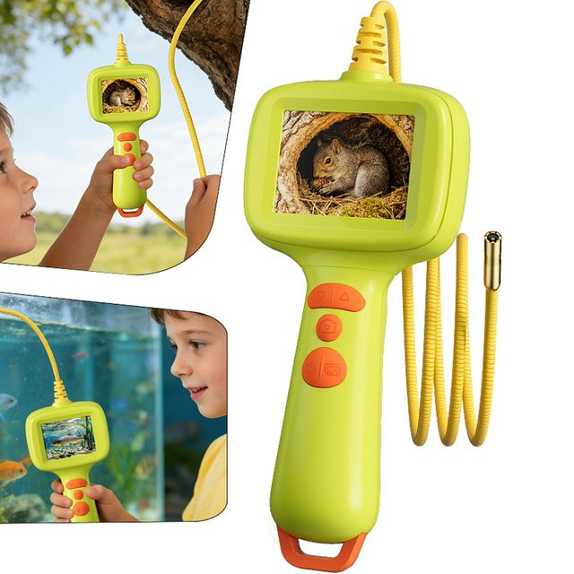 ZEMICAM Handgehaltenes Kinder-Endoskop mit 2,4 Zoll IPS Display, IP67 wasserdichte Kamera und 8 LEDs für Erkundungen und Inspektionen in versteckten Ecken - Bild 1