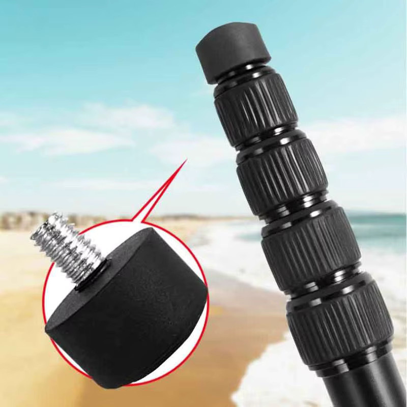 SAFENH Universal Anti Slip Gummi Fuß Pad Spike für Stativ und Einbeinstativ in Schwarz, 3/8 Zoll, 1/4 Zoll, M8, Fotografie Zubehör - Bild 2