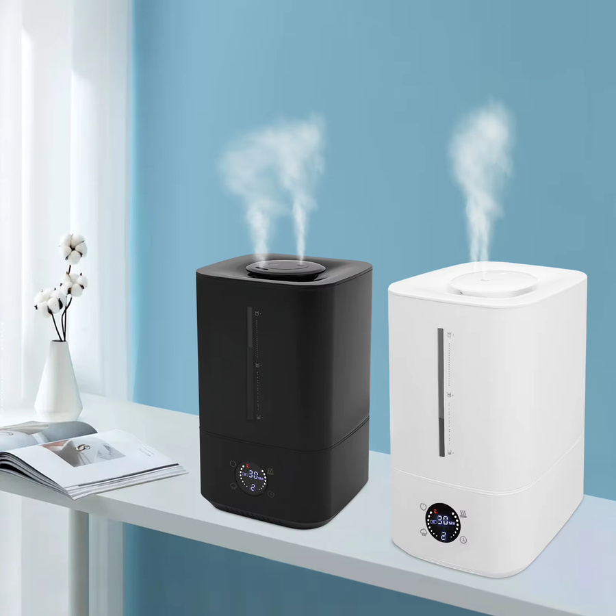 Sweetmile 2-in-1 Hot&Cold Mist Luftbefeuchter mit zwei Düsen, Weiß/Schwarz - Bild 3