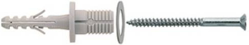 Fischer Treppenstufenbefestiger Spreizdübel aus Nylon in Grün, 50 Stück, B/T/H: 70 x 14 mm - Bild 1