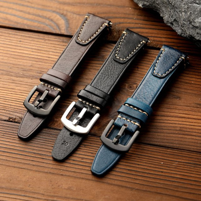 Raystray Armband, Leder, Vintage, Schwarz, Herren - Bild 1
