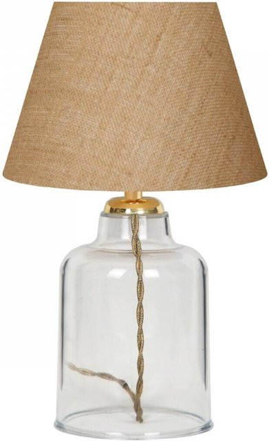 Opviq Tischleuchte AYD-3138 in Creme/Beige im skandinavischen Stil mit E27 Fassung, B/H/T: 22 x 30 x 22 cm - Bild 1
