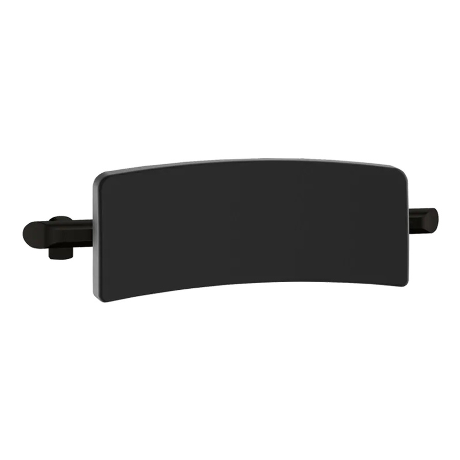Delabie Be-Line Rückenlehne für WC aus Aluminium in Schwarz Matt, B/T/H: 51,3 x 17,3 x 15,0 cm - Bild 2