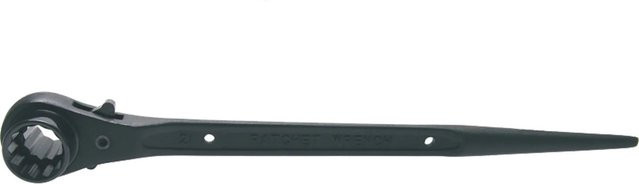 BGS Gerüstbauer-Knarre aus Chrom-Vanadium in Schwarz mit SW 17 x 21 mm - Bild 2