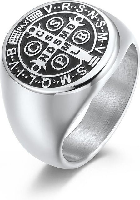 YIRAN Jewelry Ring Edelstahl, Silber, Herren - Bild 1