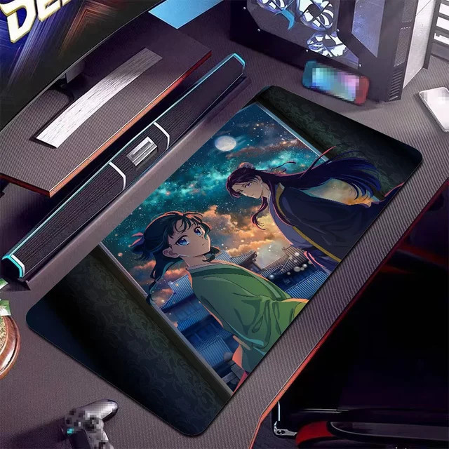 The Apothecary Diaries Maomao Mauspad XXL, rutschfestes Gaming-Mauspad mit genähten Kanten, Multicolour - Bild 1