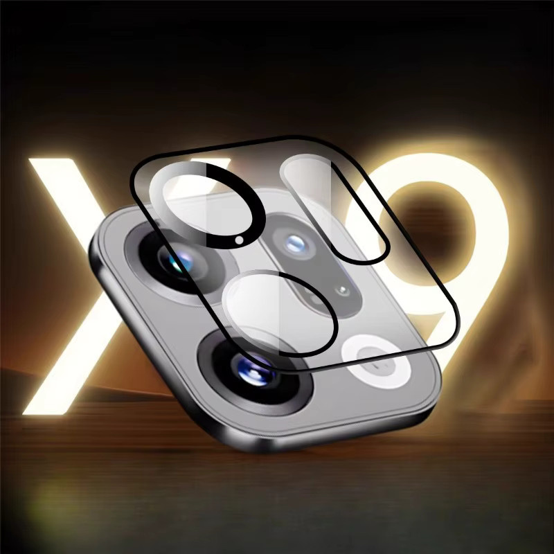 OPPO Find X9 Pro Kamera-Schutzfolie aus gehärtetem Glas mit 3D gebogener AR-Abdeckung, transparent - Bild 1