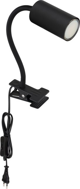Globo Klemmstrahler Robby 1-flammig Schwarz matt B/T/H: 29,0 x 10,0 x 41,5 cm - Bild 2